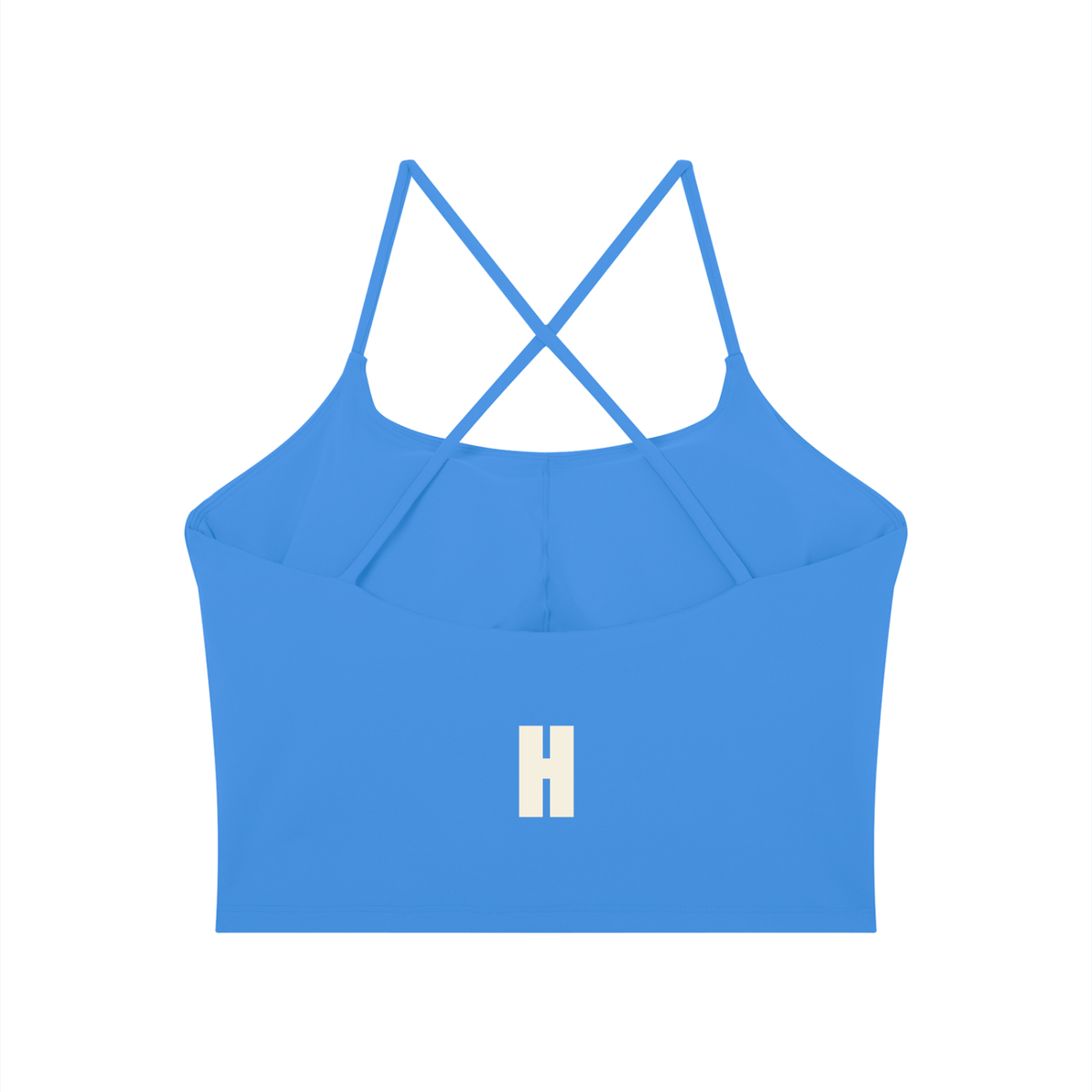 The Tempo Tank - women’s fitted cross-back training tank with the Headwinds H at the back