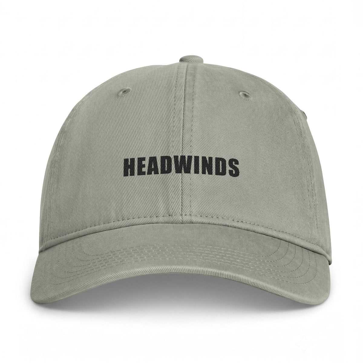 The Trailhead Cap — washed cotton cap with embroidered Headwinds wordmark