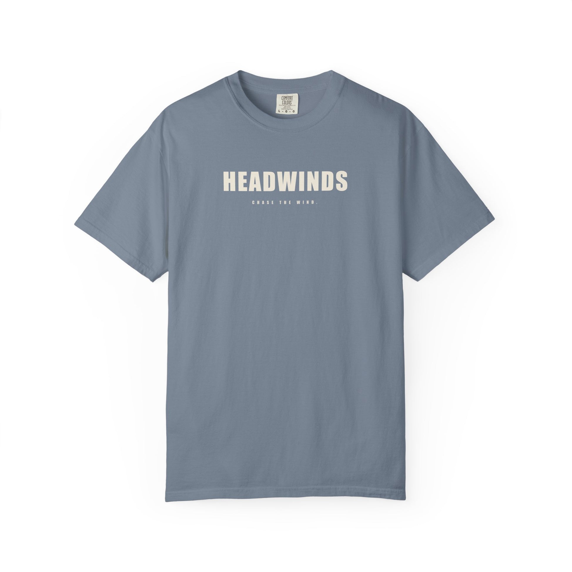 The Definition Tee — garment-dyed cotton tee with the HEADWINDS dictionary definition back print