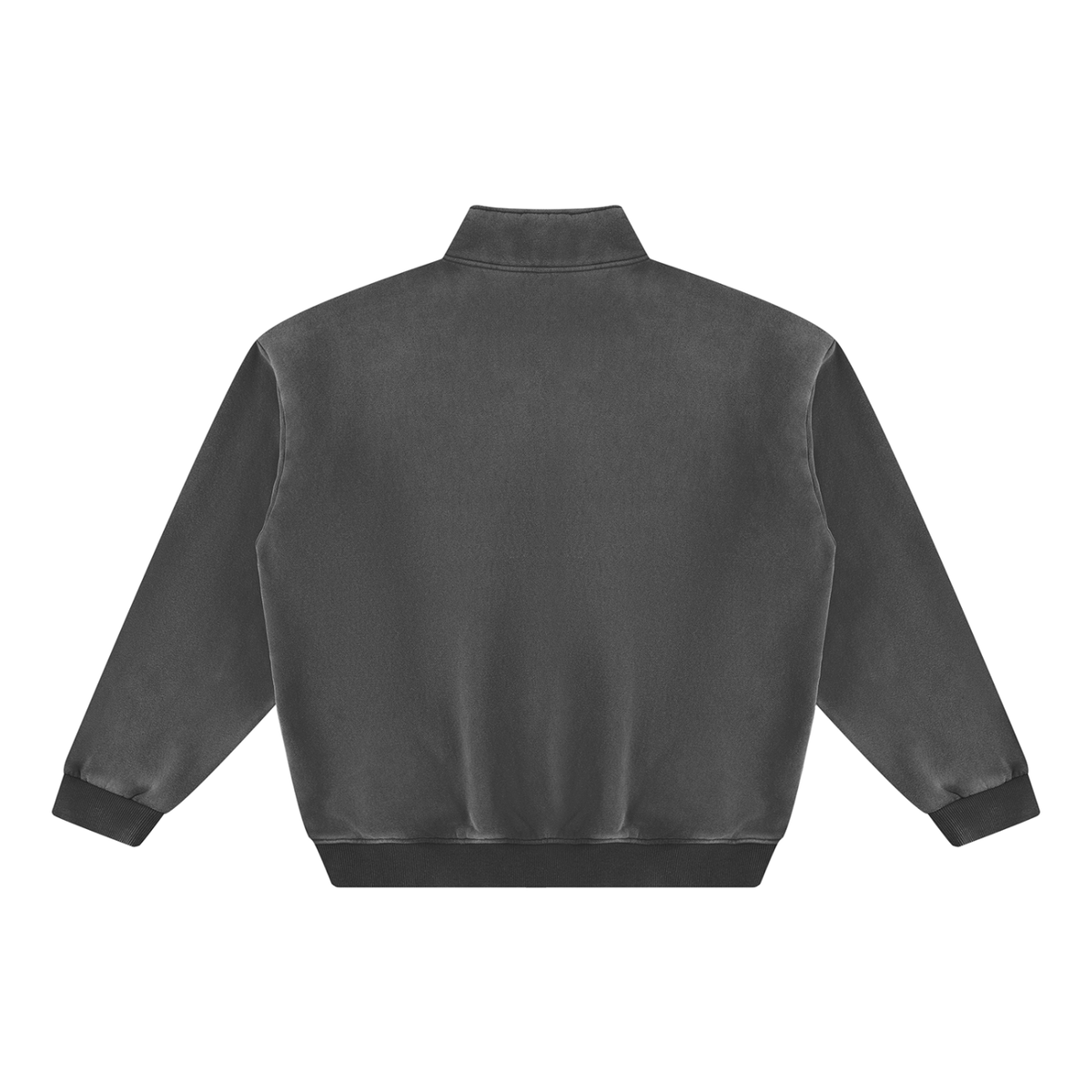 The Alpine Start Quarter Zip - vintage washed fleece with stand collar and Headwinds H at the left chest