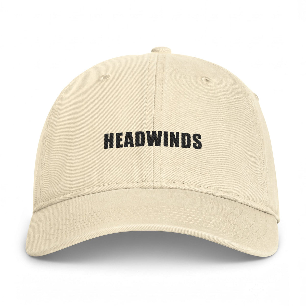 The Trailhead Cap — washed cotton cap with embroidered Headwinds wordmark