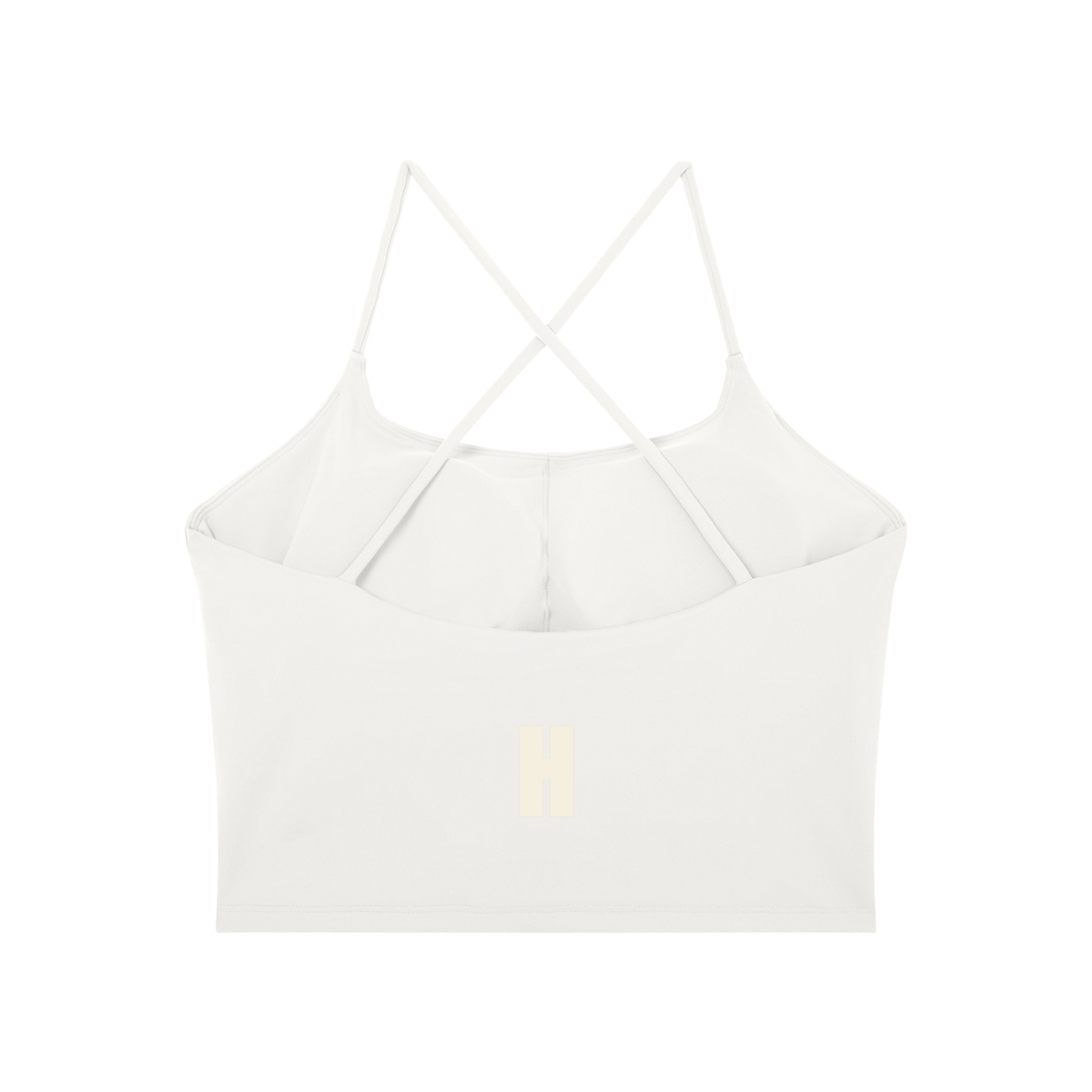 The Tempo Tank - women’s fitted cross-back training tank with the Headwinds H at the back