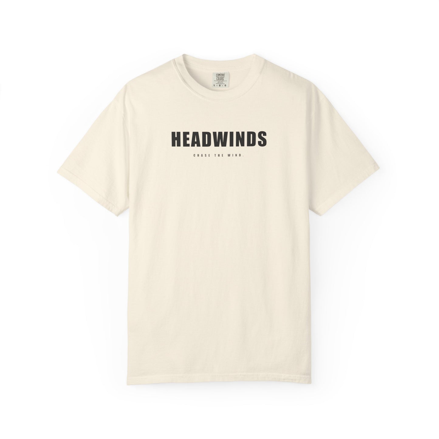 The Definition Tee — garment-dyed cotton tee with the HEADWINDS dictionary definition back print