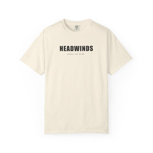 The Definition Tee — garment-dyed cotton tee with the HEADWINDS dictionary definition back print