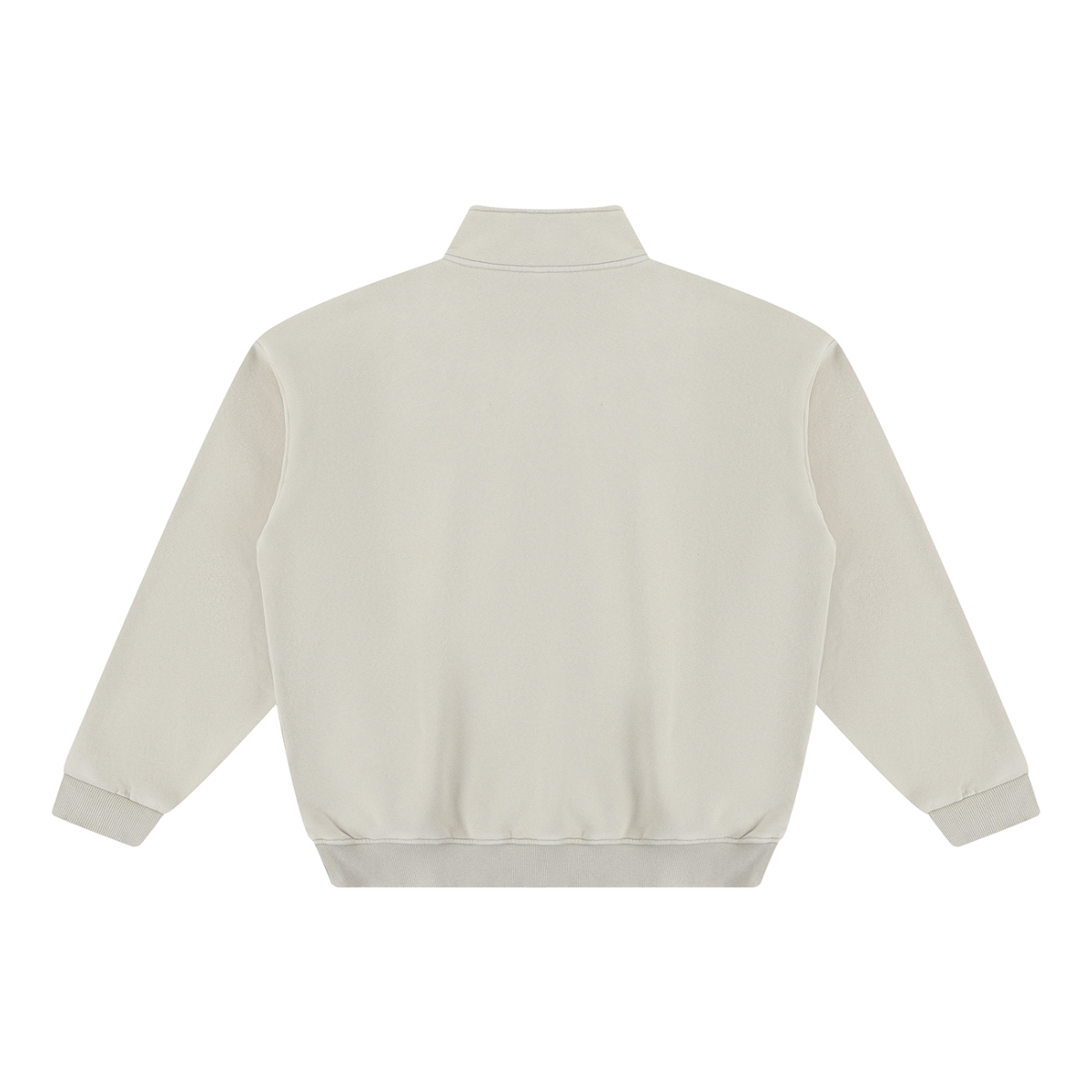 The Alpine Start Quarter Zip - vintage washed fleece with stand collar and Headwinds H at the left chest