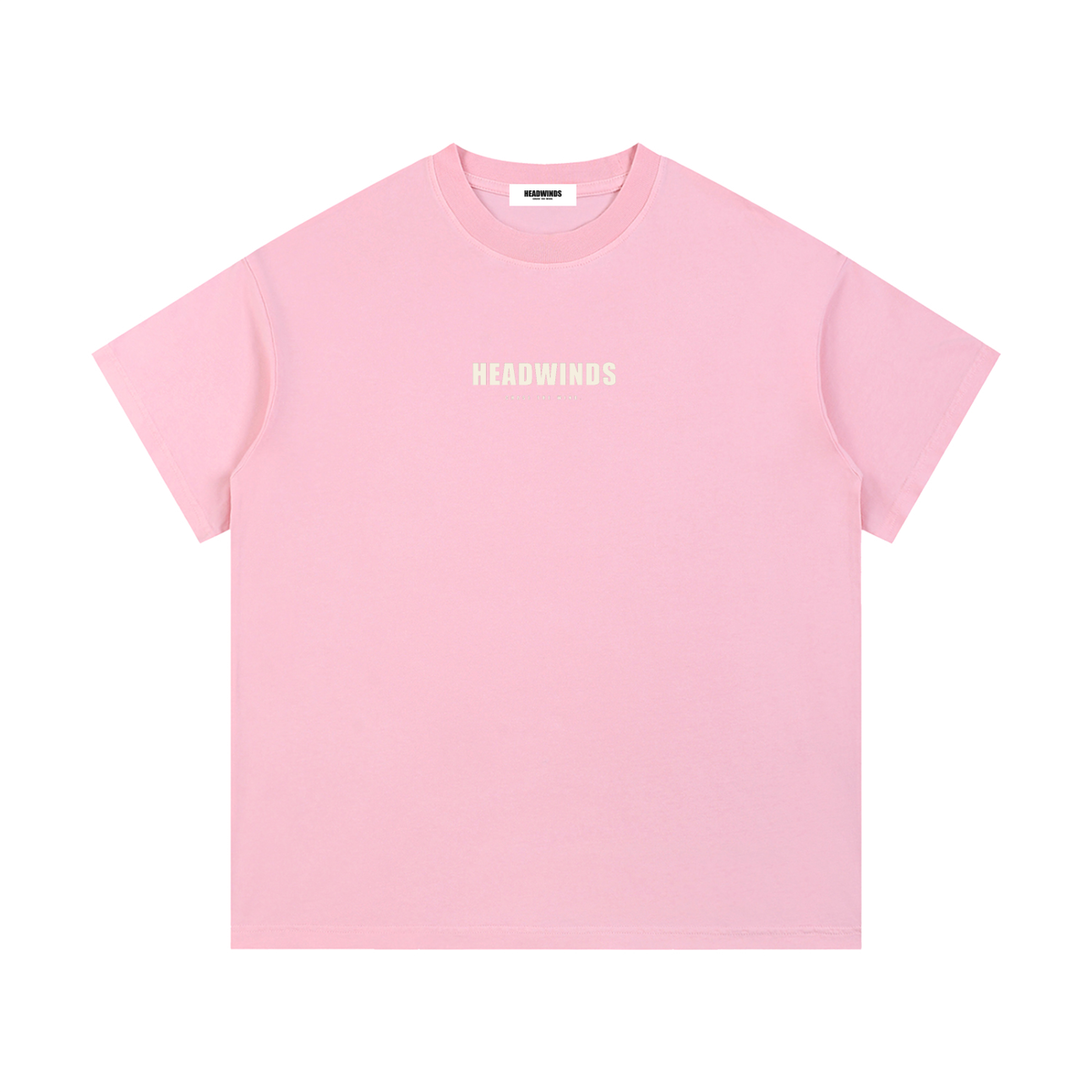 The Broken In Tee - vintage washed cotton t-shirt with cream HEADWINDS lockup and woven collar label