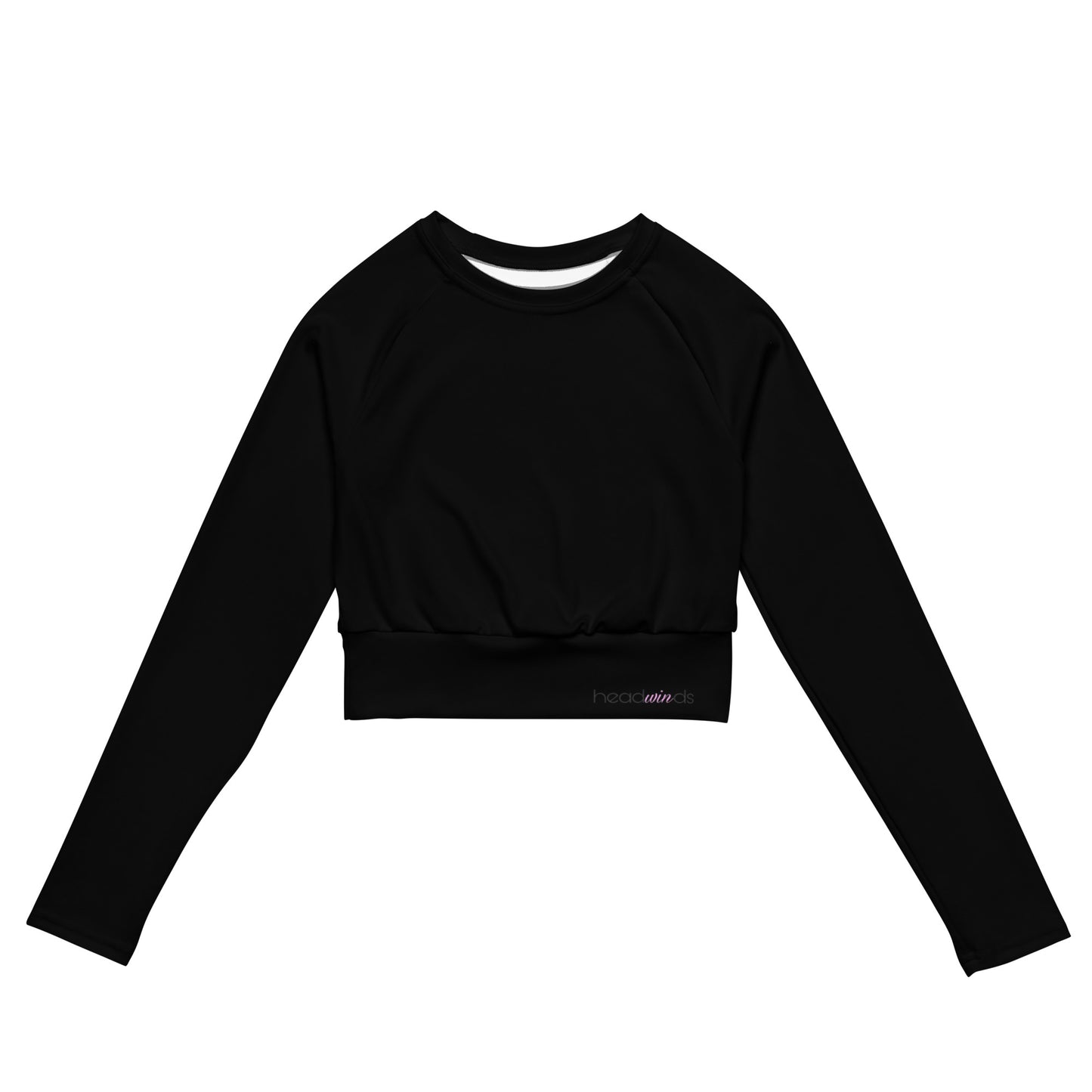 Long-sleeve crop top