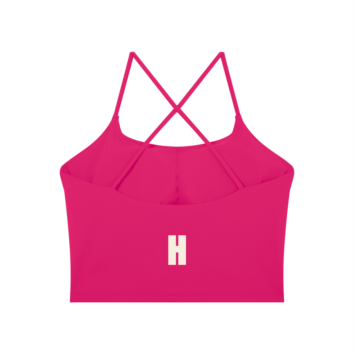 The Tempo Tank - women’s fitted cross-back training tank with the Headwinds H at the back