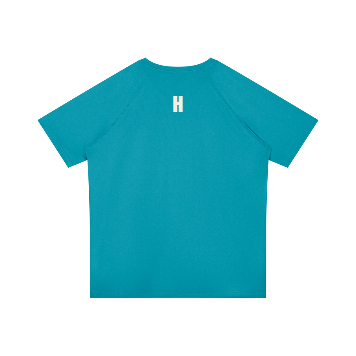 The Interval Tee - performance running t-shirt with raglan sleeves and cream HEADWINDS lockup