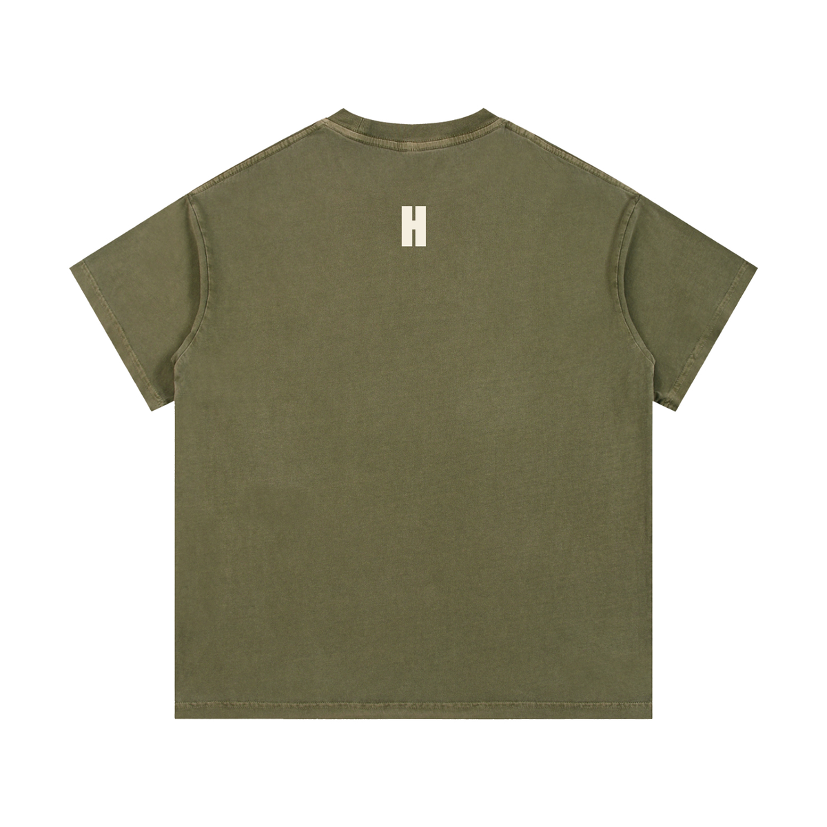 The Broken In Tee - vintage washed cotton t-shirt with cream HEADWINDS lockup and woven collar label